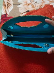 Sky Blue Colour Hand Purse Important