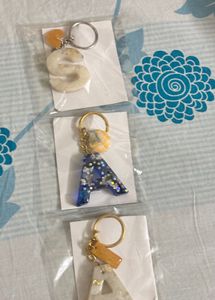Customised resin products any letters keycha