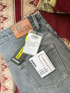 extra Wide Leg Wash grey Denim Jeans