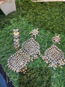 wear only 2 times.      🚫Exquisite Kundan &amp; Pearl