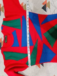 🇳🇿💫🎀Cozy Geometric Print Woolen Sweater