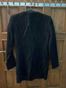 Black Double-Breasted Blazer