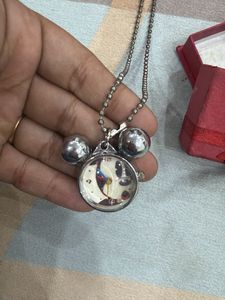 Mickey Mouse ek watch Pendant Necklace with Box