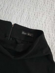 Amisu Sparkling Black Mini Skirt waist 28/30