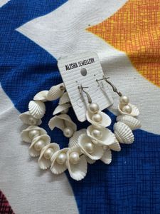 Boho Shell Hoop Earrings