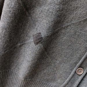 Classic Grey Argyle Cardigan