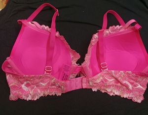 LASENZA Hot Pink Lace Push up bra
