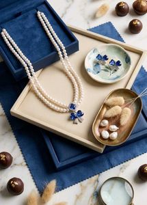 Pearl Necklace &amp; Earring Set