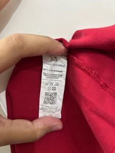 Armani Exchange Red Polo T-Shirt