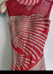 Fish style Embroidered Gown