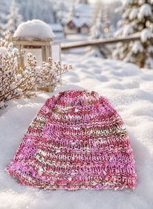Pink Cozy Textured Beanie