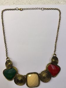 Boho Gemstone Statement Necklace