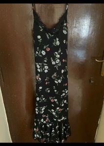 Floral Printed Halter Neck Dress