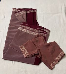 Classic Design Maroon Saree with Blouse