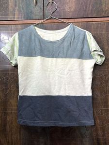 Colorblock Striped Tee
