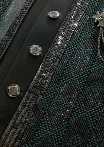 Beautiful Teal Blue 3 Piece Western Dress.