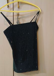 Spaghetti TRENDY Top With Sequins
