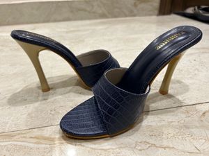 Denim Blue Pencil Heels