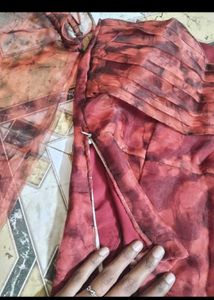 Organza Corset Top With Detachable Sleeves
