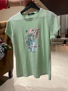 Light Green Graphic T-Shirt