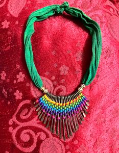 Bohemian Rainbow Statement stretchable Necklace
