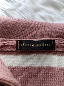 Striped Quarter-Zip Pullover🌸
