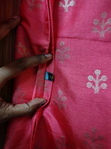 New Elegant Peach Kurta with Golden Motif
