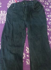 Denim Black Jeans For Active Wear