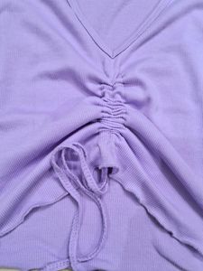 Women's Korean Drawstring Crop Top