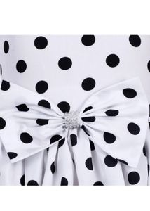 Polka Dot Dress Material with Bow