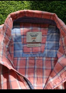 Richlook New Pink Plaid Casual Shirt
