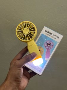 Portable Cartoon Fan with Light
