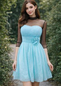 Aqua Blue Party Dress