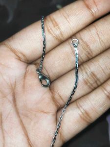 Sparkling Silver Tone Chain Necklace