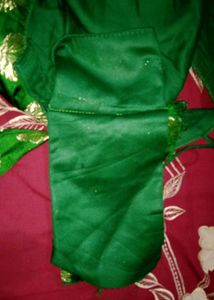 Elegant Green Brocade Blouse