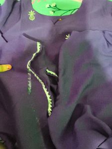 Elegant Purple Embroidered Kurta Set