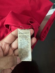 Burberry maroon Polo Shirt