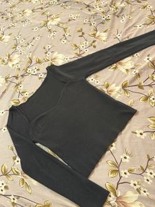 Black Long Sleeve Top