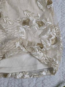 forever21 Embroidered Sheer Dress bust 32