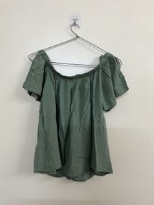 Off Shoulder Tie Sleeve Top