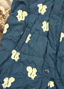 Adorable Squirrel Print Snowsuit