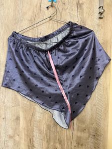 Satin Heart Print shorts Top set