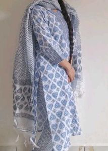 blue kurta set