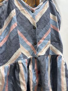 Striped Peplum Cami Top