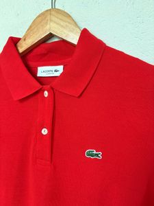 Lacoste women’s  Red Polo T-Shirt