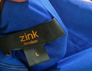 Royal Blue A-line Dress zink L