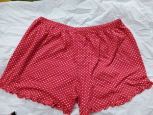 Cute Red Polka Dot Pajama Shorts