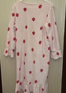 Kawaii Strawberry Print Nightgown