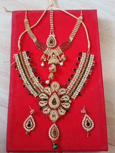 Exquisite double zarkan Necklace Set with Earrings