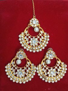 Stunning Turquoise &amp; Kundan Jewellery Set